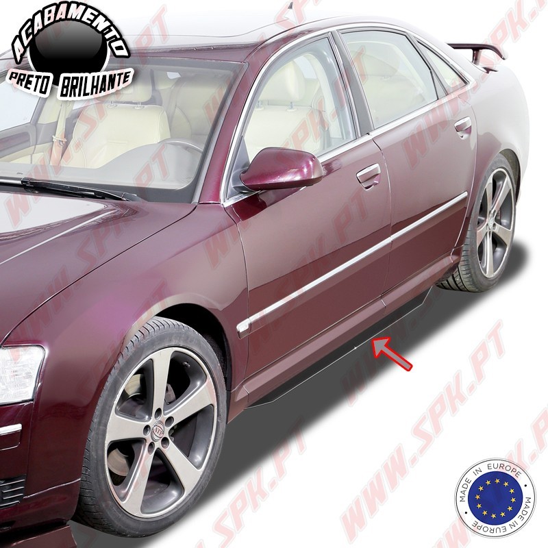 Extensão de Embaladeiras Slim - Audi A8 D3 (2003-2009) Extensão de Embaladeiras Slim - Audi A8 D3 (2003-2009)