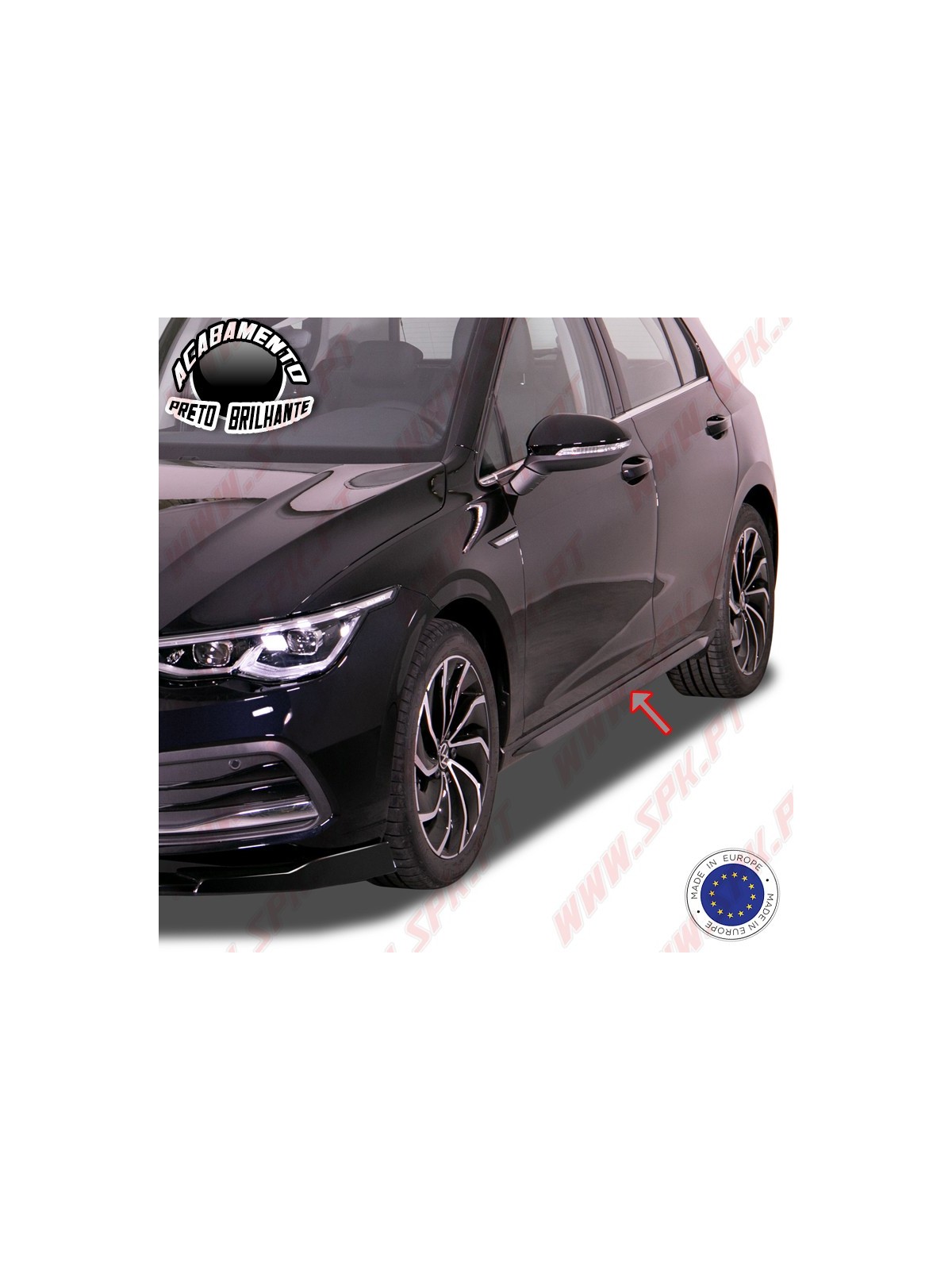 Extensão de Embaladeiras Slim - VW Golf 8 (2019-) Extensão de Embaladeiras Slim - VW Golf 8 (2019-)