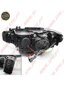 Faróis Angel Eyes 3D Yellow / Black - BMW F30 / F31 (2011-2015)