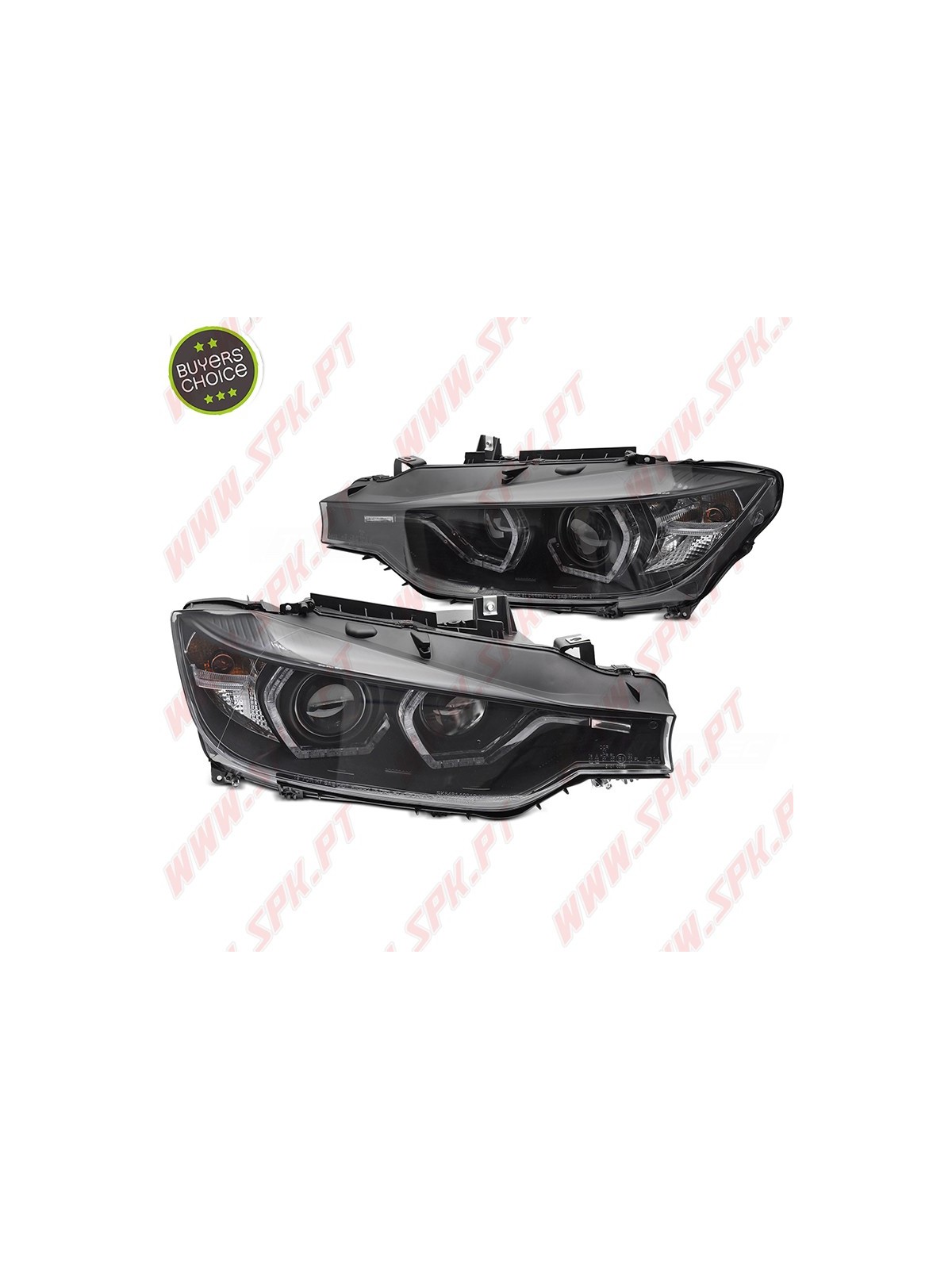 Faróis Angel Eyes 3D Yellow / Black - BMW F30 / F31 (2011-2015) Faróis Angel Eyes 3D Yellow / Black - BMW F30 / F31 (2011-2015)