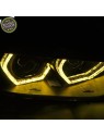Faróis Angel Eyes 3D Yellow / Black - BMW F30 / F31 (2011-2015) Faróis Angel Eyes 3D Yellow / Black - BMW F30 / F31 (2011-2015)