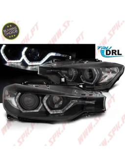Faróis Angel Eyes 3D / Black - BMW F30 / F31 (2011-2015)