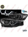 Faróis Angel Eyes LED DRL / Black - BMW F30 / F31 LCI (2015-2019) Faróis Angel Eyes LED DRL / Black - BMW F30 / F31 LCI (2015-2019)