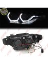 Faróis Angel Eyes LED DRL / Black - BMW F30 / F31 LCI (2015-2019) Faróis Angel Eyes LED DRL / Black - BMW F30 / F31 LCI (2015-2019)