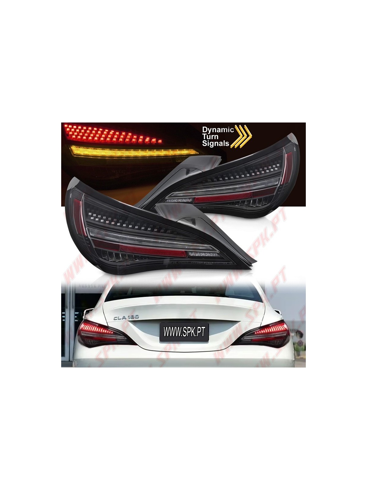 Farolins LED Dynamic Black - Mercedes CLA C117 (2013-2019) Farolins LED Dynamic Black - Mercedes CLA C117 (2013-2019)