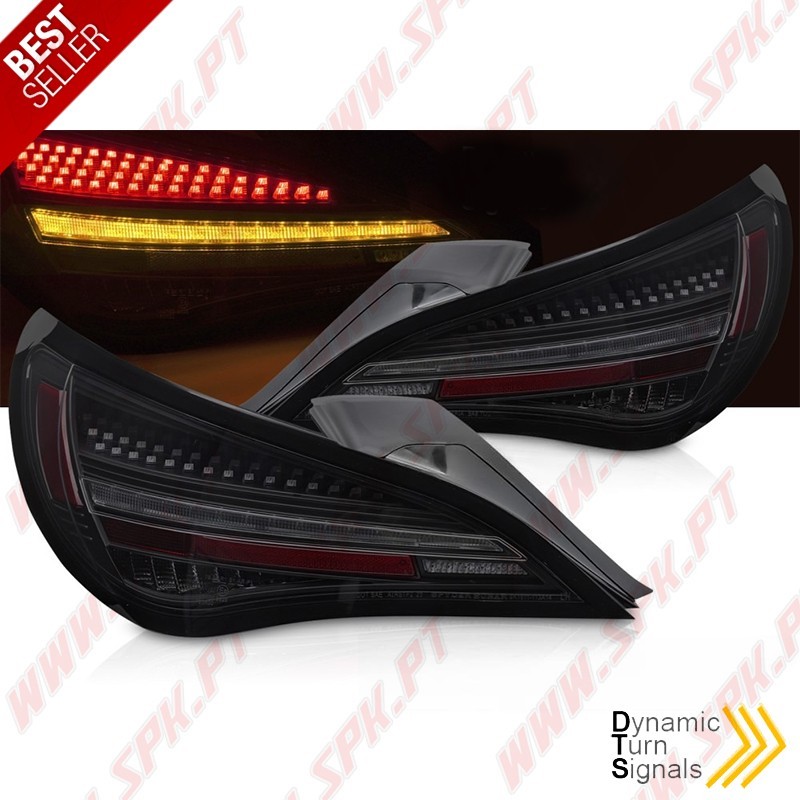 Farolins LED Dynamic Smoke Black - Mercedes CLA C117 (2013-2019)