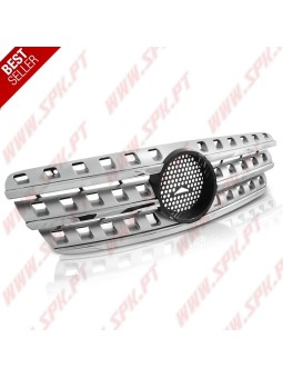 Grelha Frontal Silver+Chrome - Mercedes ML W163 (1998-2005)
