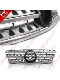 Grelha Frontal Silver+Chrome - Mercedes ML W163 (1998-2005)