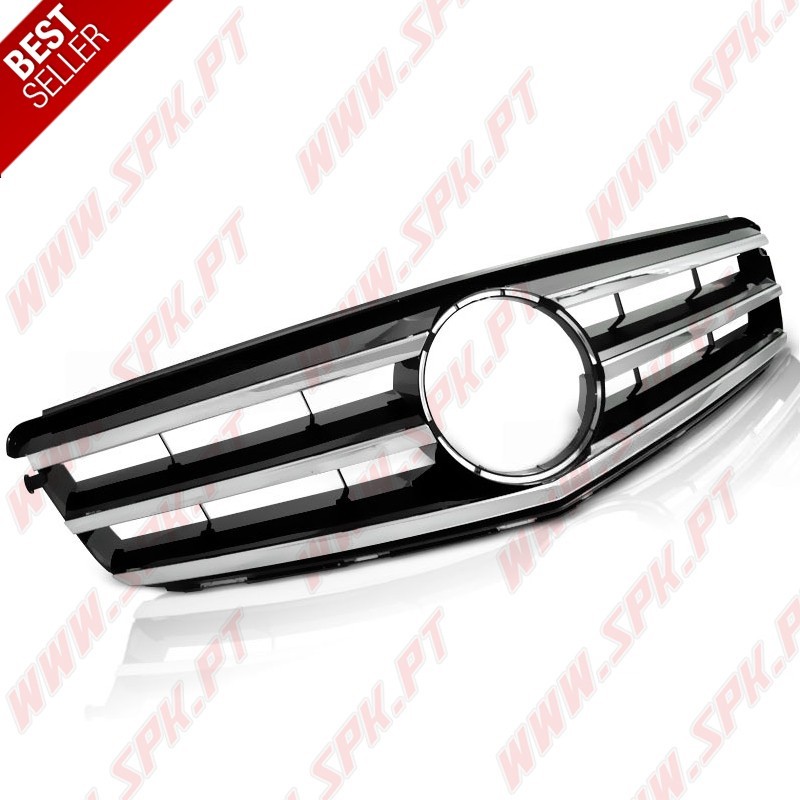 Grelha Frontal Black+Chrome - Mercedes W204 (2007-2014) Grelha Frontal Black+Chrome - Mercedes W204 (2007-2014)