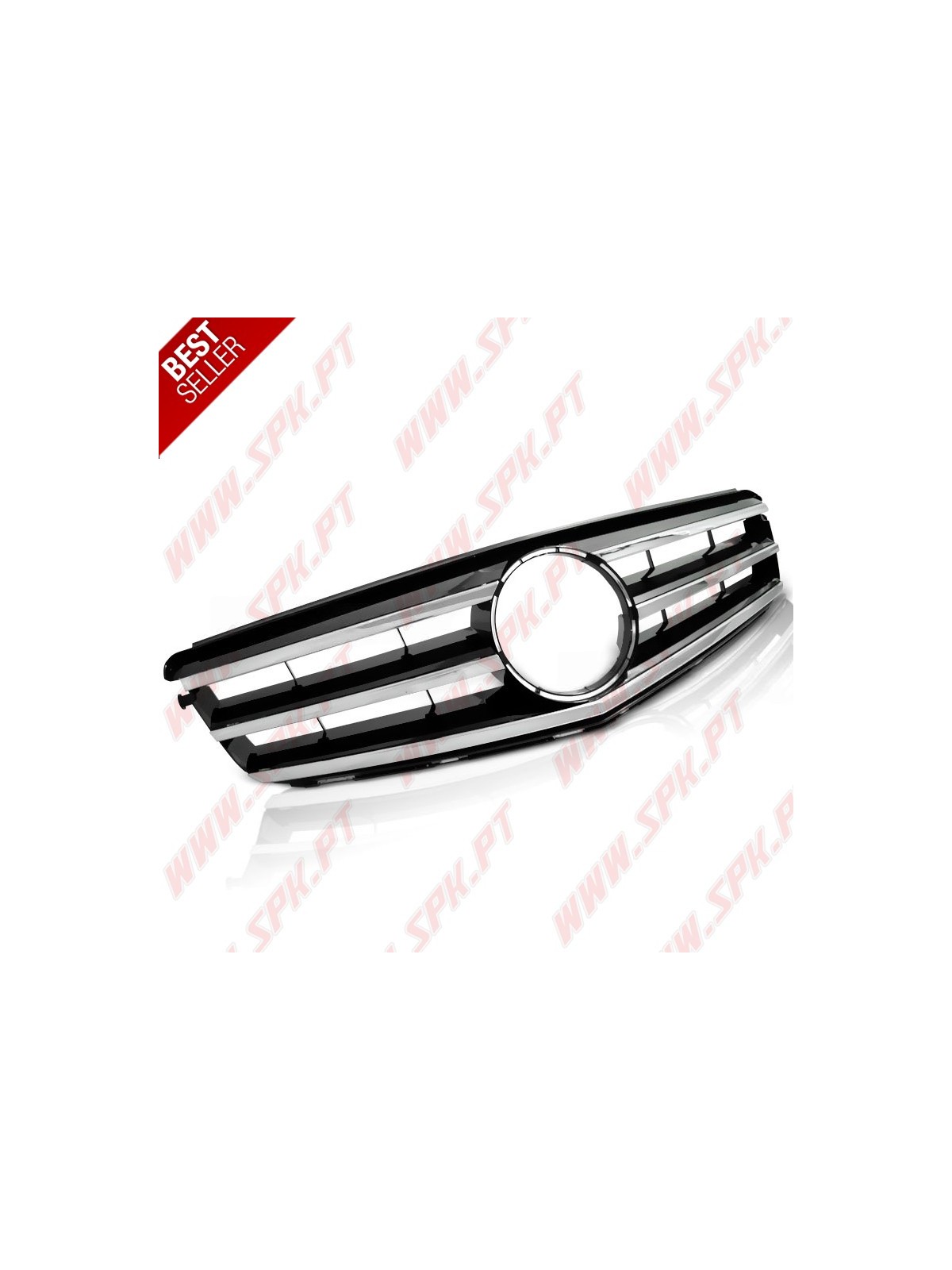 Grelha Frontal Black+Chrome - Mercedes W204 (2007-2014) Grelha Frontal Black+Chrome - Mercedes W204 (2007-2014)