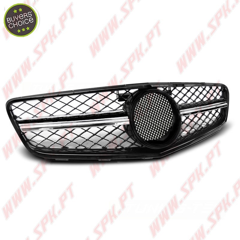 Grelha Frontal V.2 Black+Chrome - Mercedes W204 (2007-2014) Grelha Frontal V.2 Black+Chrome - Mercedes W204 (2007-2014)