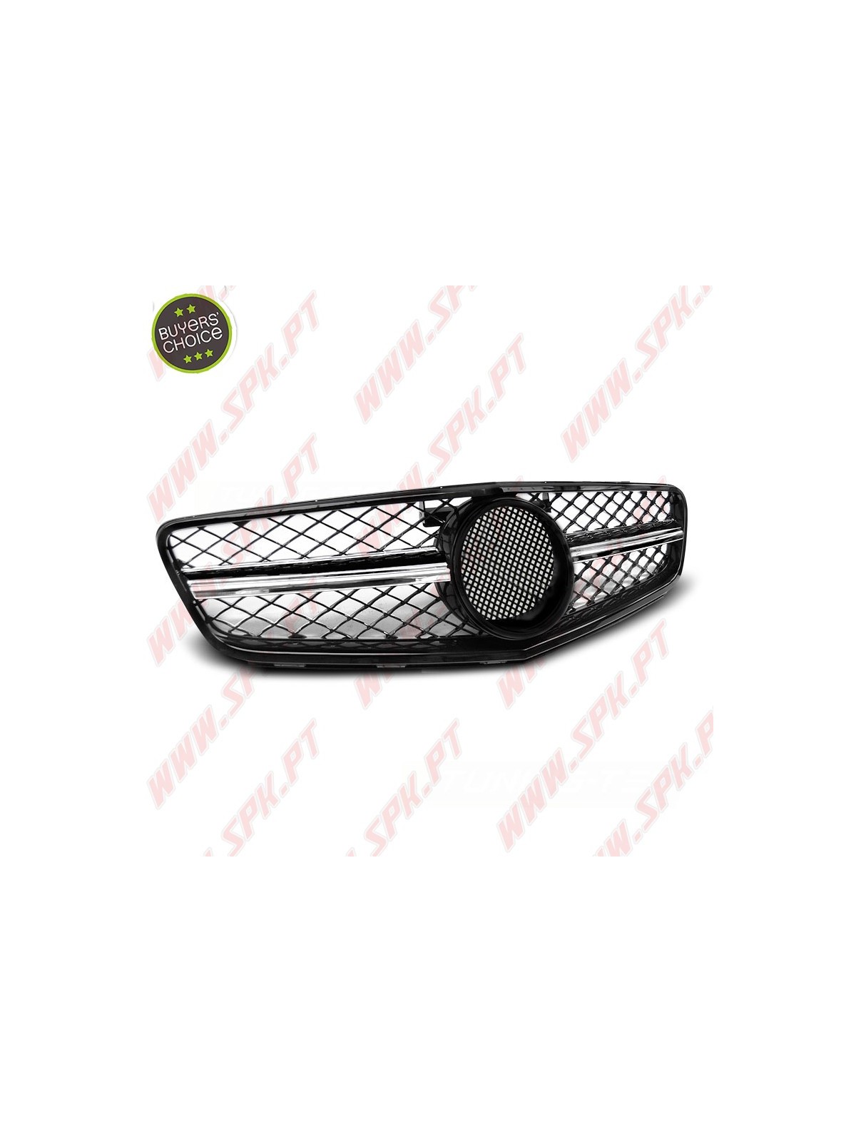 Grelha Frontal V.2 Black+Chrome - Mercedes W204 (2007-2014) Grelha Frontal V.2 Black+Chrome - Mercedes W204 (2007-2014)