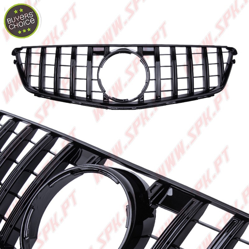 Grelha Frontal Look GTR Black Gloss - Mercedes W204 (2007-2014) Grelha Frontal Look GTR Black Gloss - Mercedes W204 (2007-2014)