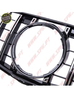 Grelha Frontal Look GTR Black+Chrome - Mercedes W204 (2007-2014)