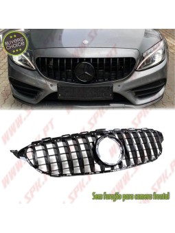 Grelha Frontal Look GTR Black Gloss - Mercedes W205 Facelift (2018-2021)