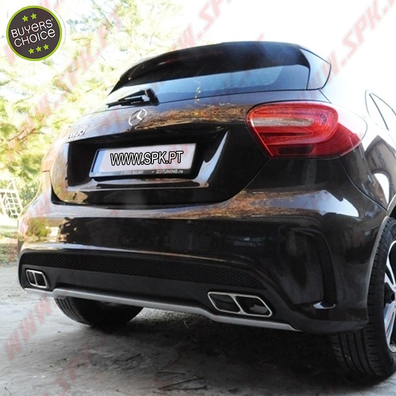 Difusor Traseiro + Ponteiras Look Sport - Mercedes W176 (2012-2018) Difusor Traseiro + Ponteiras Look Sport - Mercedes W176 (2012-2018)