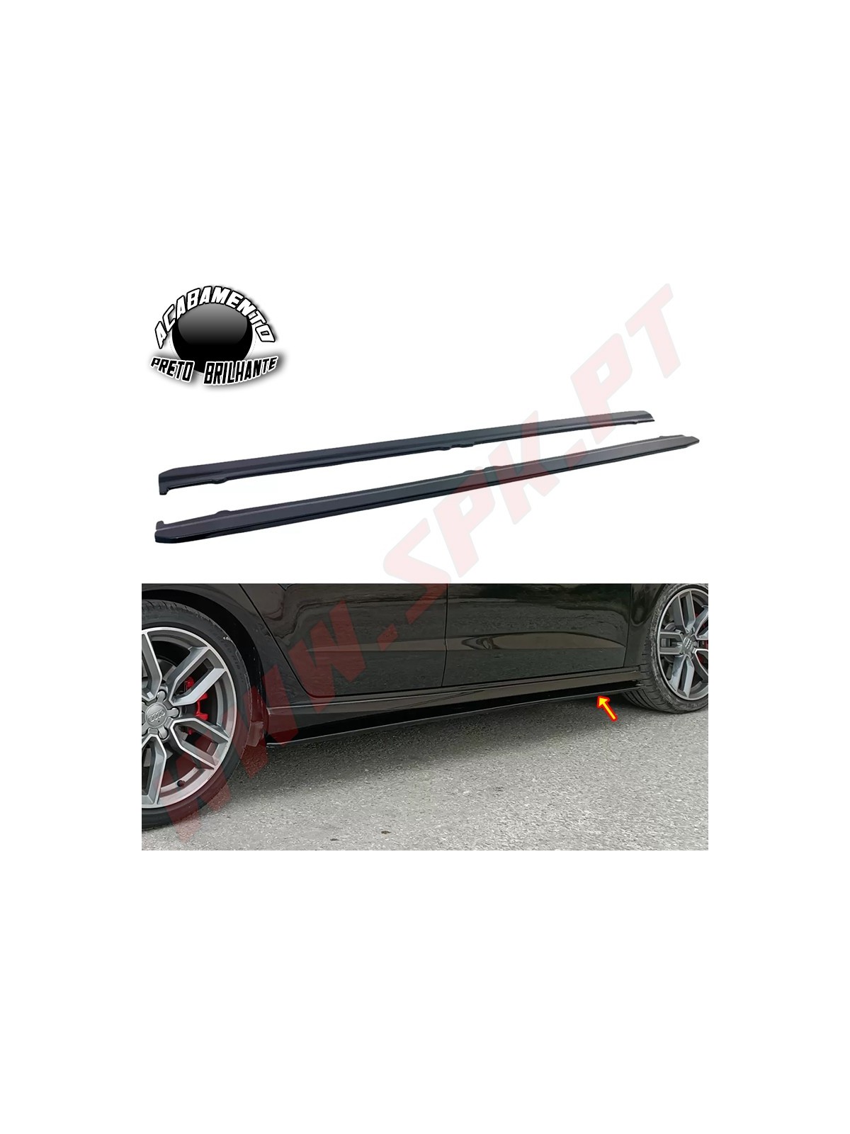 Extensão de Embaladeiras - Audi A3 8V Sportback S-Line / S3 (2012-2020) Extensão de Embaladeiras - Audi A3 8V Sportback S-Line / S3 (2012-2020)