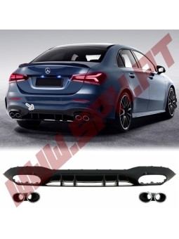 Difusor Traseiro + Ponteiras Look AMG - Mercedes V177 Sedan (2018-)