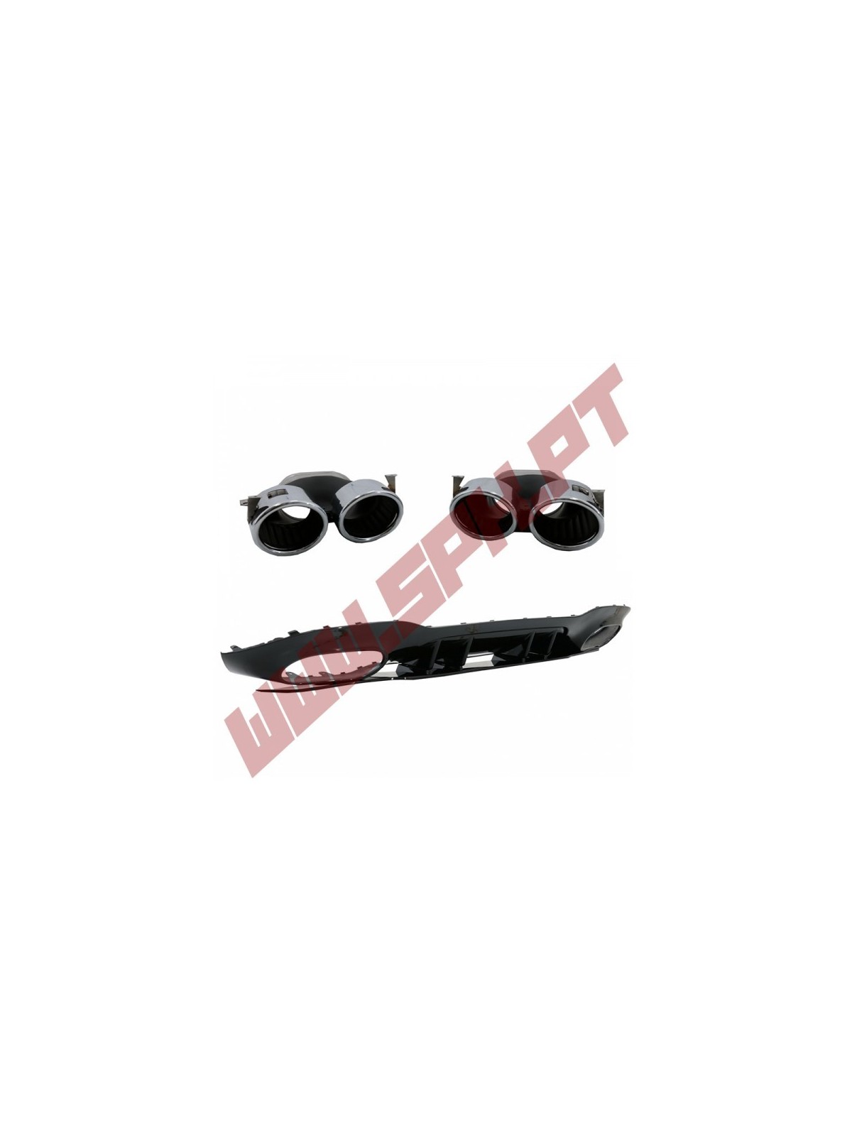 Difusor Traseiro + Ponteiras Look AMG - Mercedes V177 Sedan (2018-) Difusor Traseiro + Ponteiras Look AMG - Mercedes V177 Sedan (2018-)