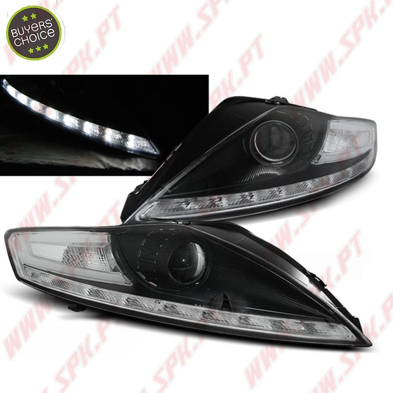 Faróis Look Daylight LED / Black - Ford Mondeo (2007-2010) Faróis Look Daylight LED / Black - Ford Mondeo (2007-2010)