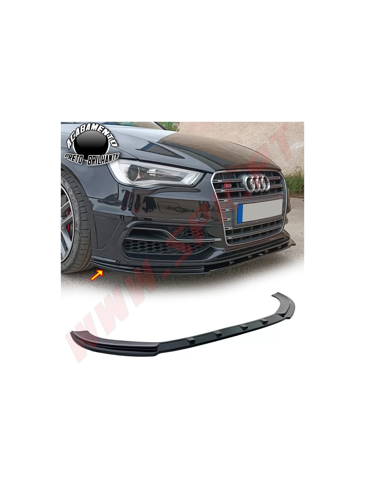 Lip Spoiler Frontal - Audi A3 8V S3 / S-Line (2013-2016)