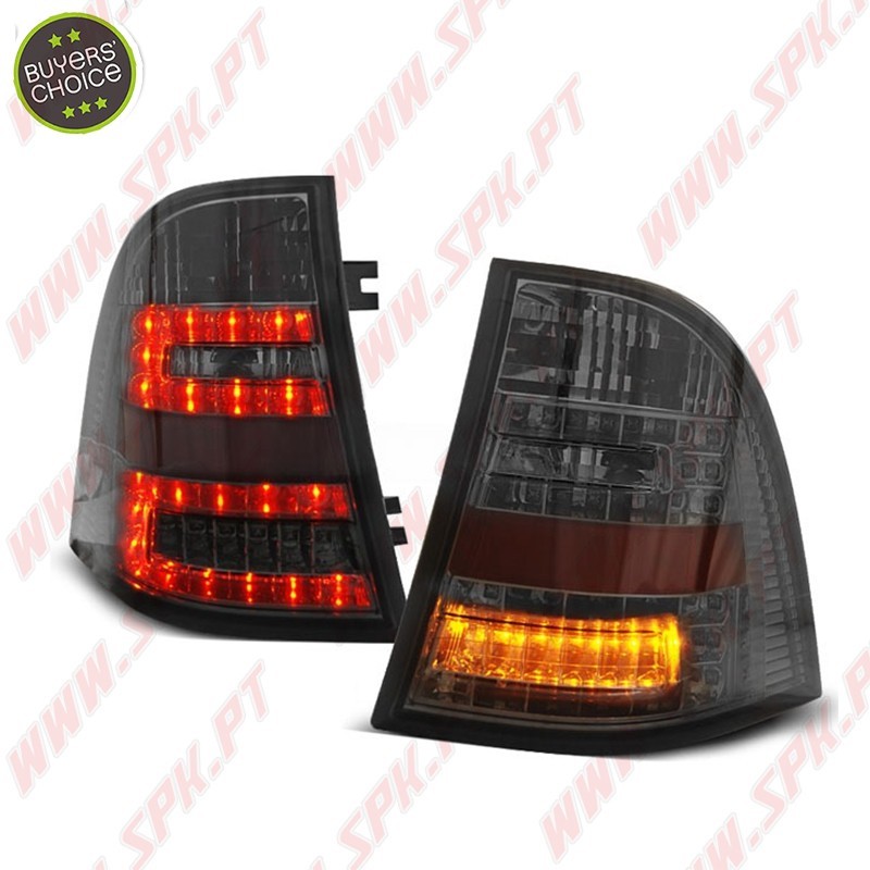 Farolins LED Smoke+Chrome - Mercedes W163 (1998-2005) Farolins LED Smoke+Chrome - Mercedes W163 (1998-2005)