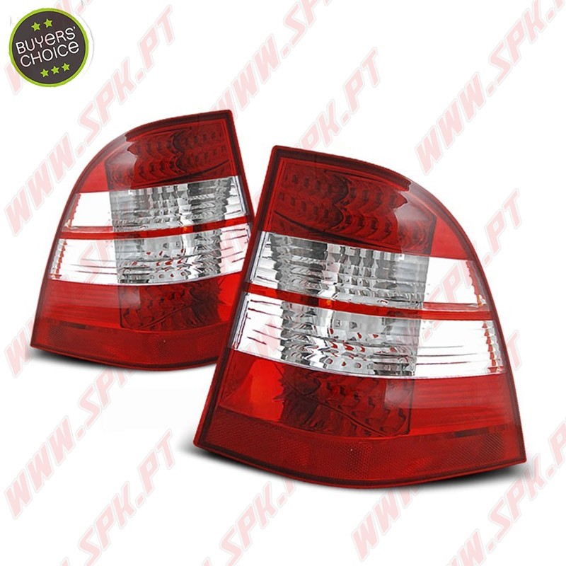Farolins Cristal LED Red+Clear - Mercedes W163 (1998-2005) Farolins Cristal LED Red+Clear - Mercedes W163 (1998-2005)