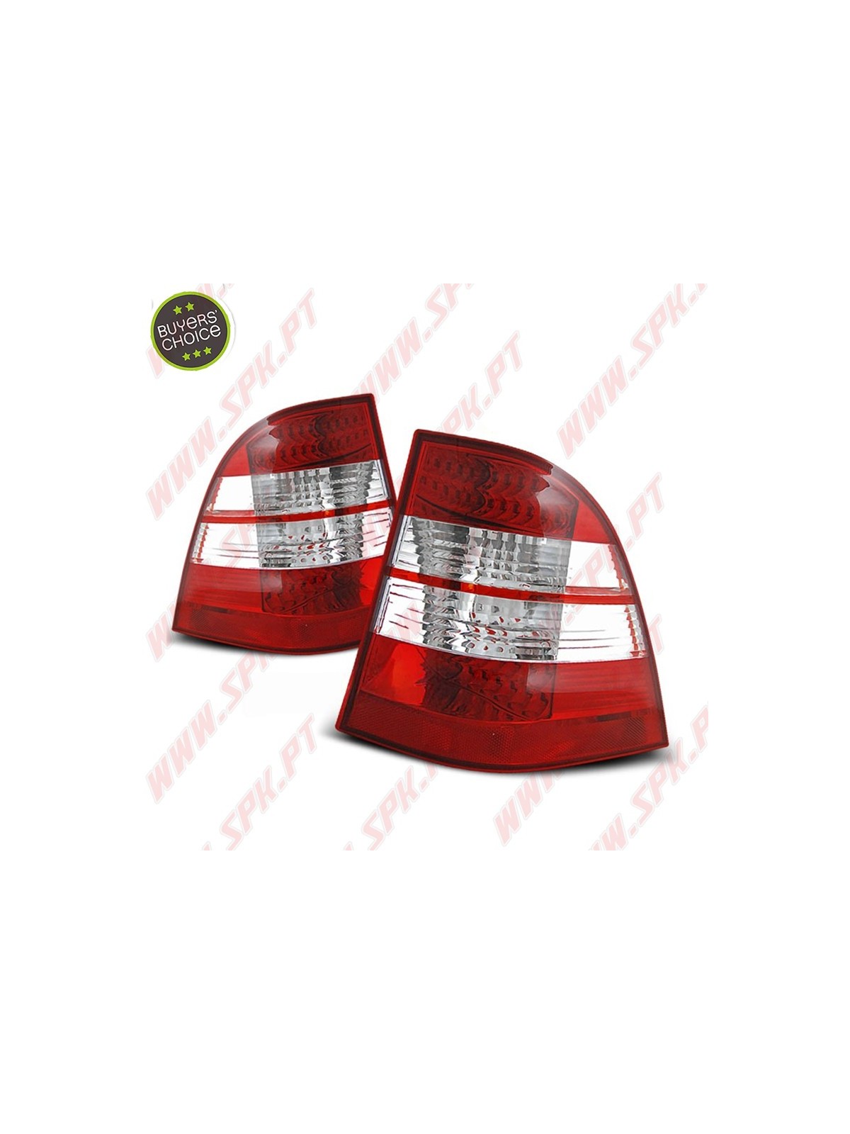 Farolins Cristal LED Red+Clear - Mercedes W163 (1998-2005) Farolins Cristal LED Red+Clear - Mercedes W163 (1998-2005)