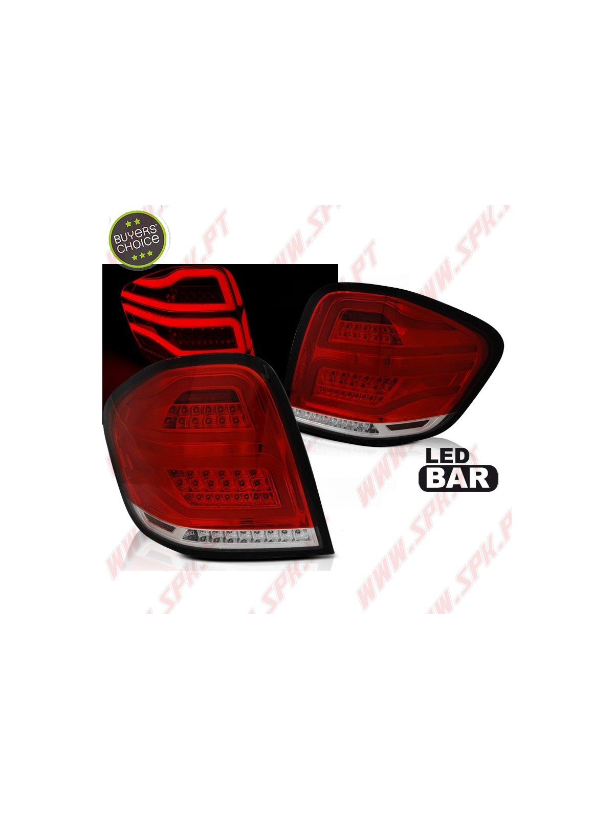 Farolins LED-BAR Red+Clear - Mercedes W164 (2005-2008)