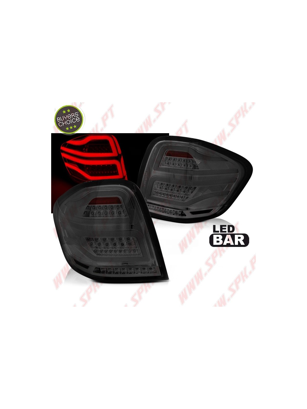 Farolins LED-BAR Smoke+Chrome - Mercedes W164 (2005-2008)