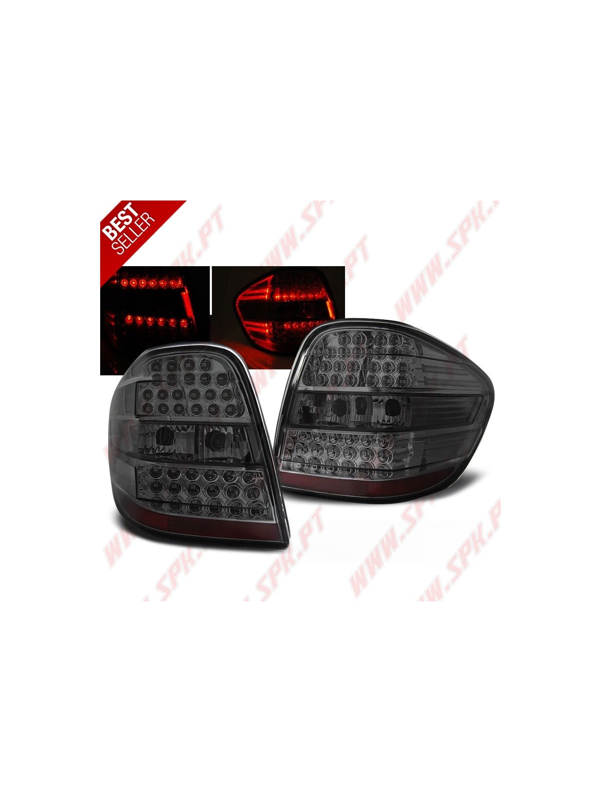 Farolins LED Smoke+Chrome - Mercedes W164 (2005-2008)