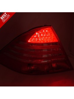 Farolins LED Red+Clear - Mercedes W220 (1998-2005)