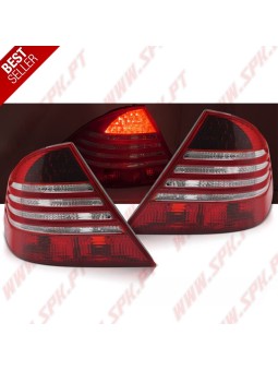 Farolins LED Red+Clear - Mercedes W220 (1998-2005)