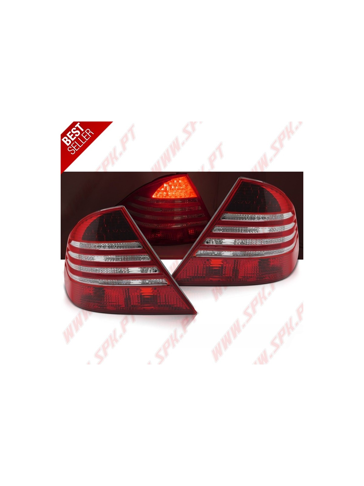 Farolins LED Red+Clear - Mercedes W220 (1998-2005)