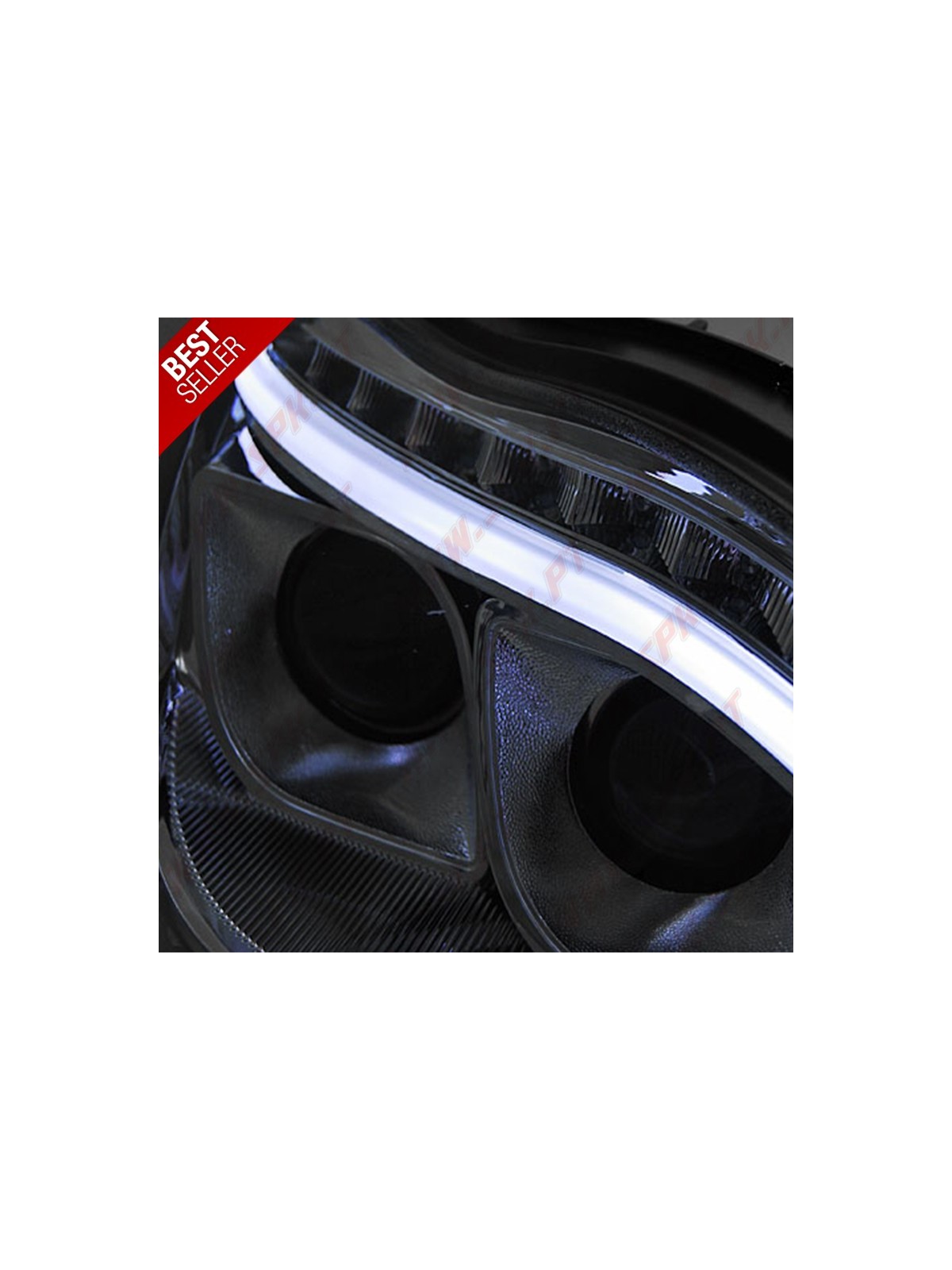 Faróis Tube Light / Chrome - Mercedes W220 (1998-2005)