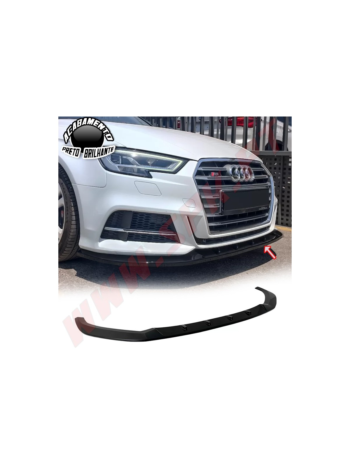 Lip Spoiler Frontal - Audi A3 8V S-Line / S3 Facelift (2016-2019)