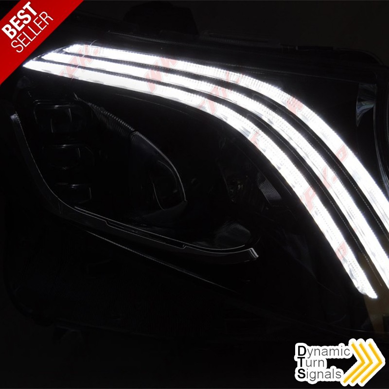 Faróis FULL-LED / Black - Mercedes W222 (2013-2017) Faróis FULL-LED / Black - Mercedes W222 (2013-2017)