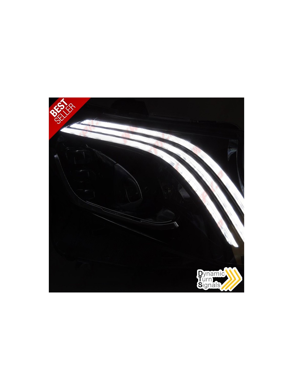 Faróis FULL-LED / Black - Mercedes W222 (2013-2017) Faróis FULL-LED / Black - Mercedes W222 (2013-2017)
