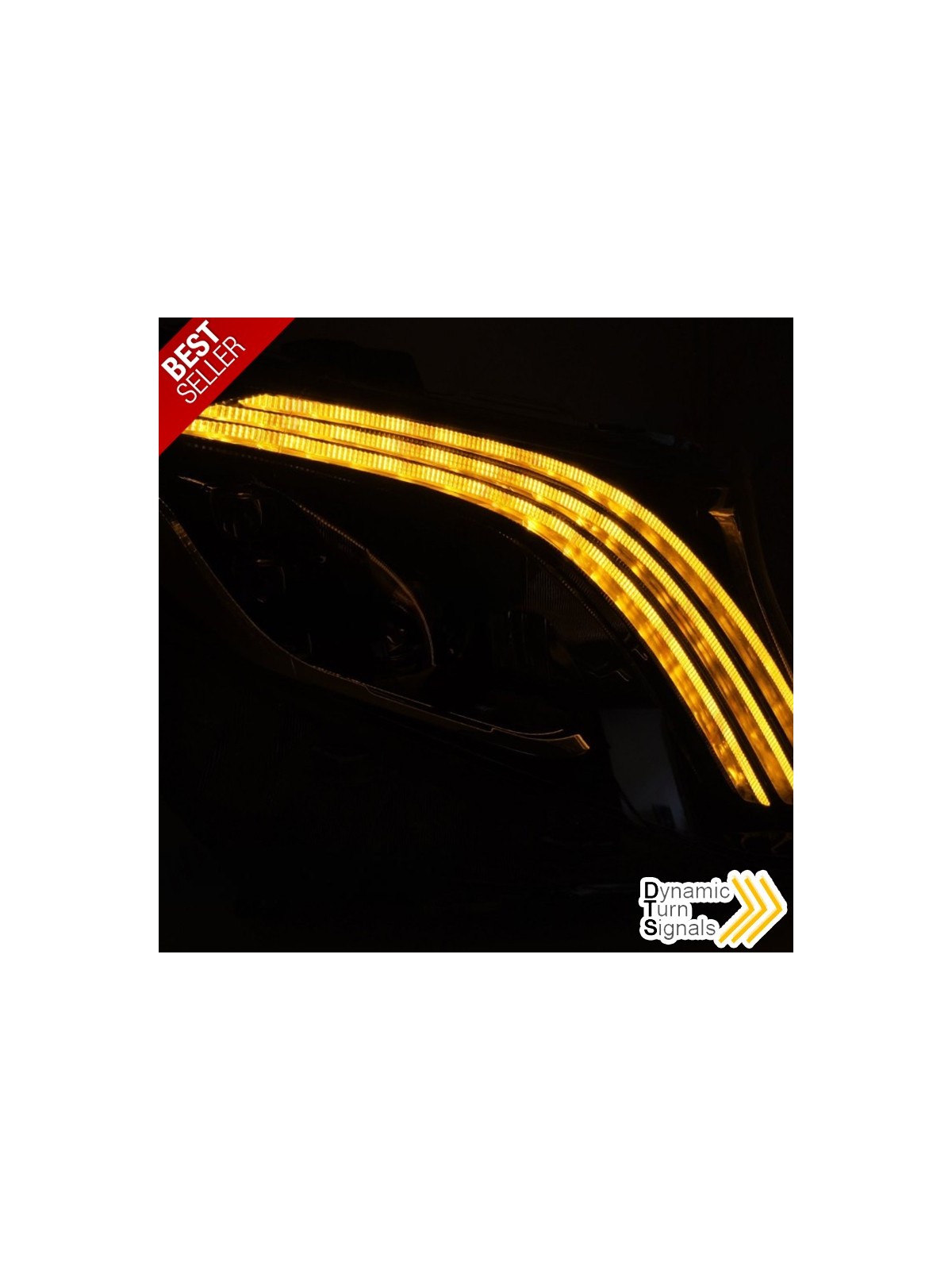 Faróis FULL-LED / Black - Mercedes W222 (2013-2017) Faróis FULL-LED / Black - Mercedes W222 (2013-2017)