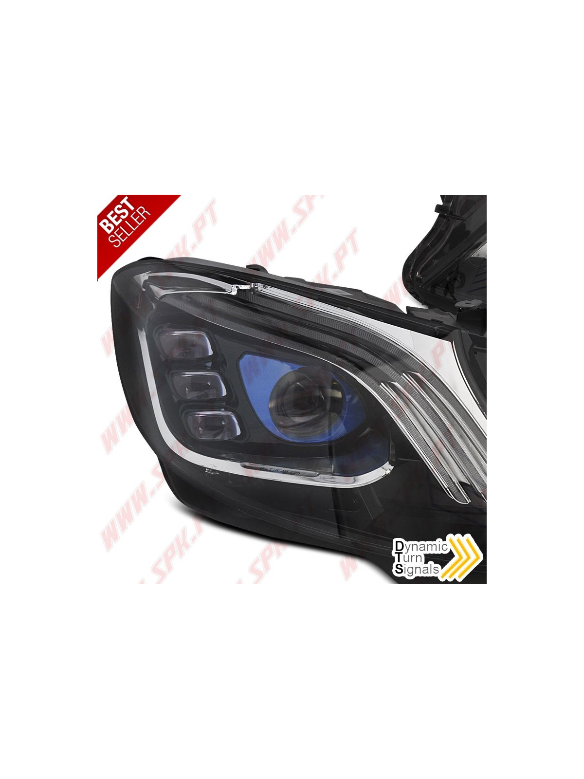 Faróis FULL-LED / Black - Mercedes W222 (2013-2017) Faróis FULL-LED / Black - Mercedes W222 (2013-2017)