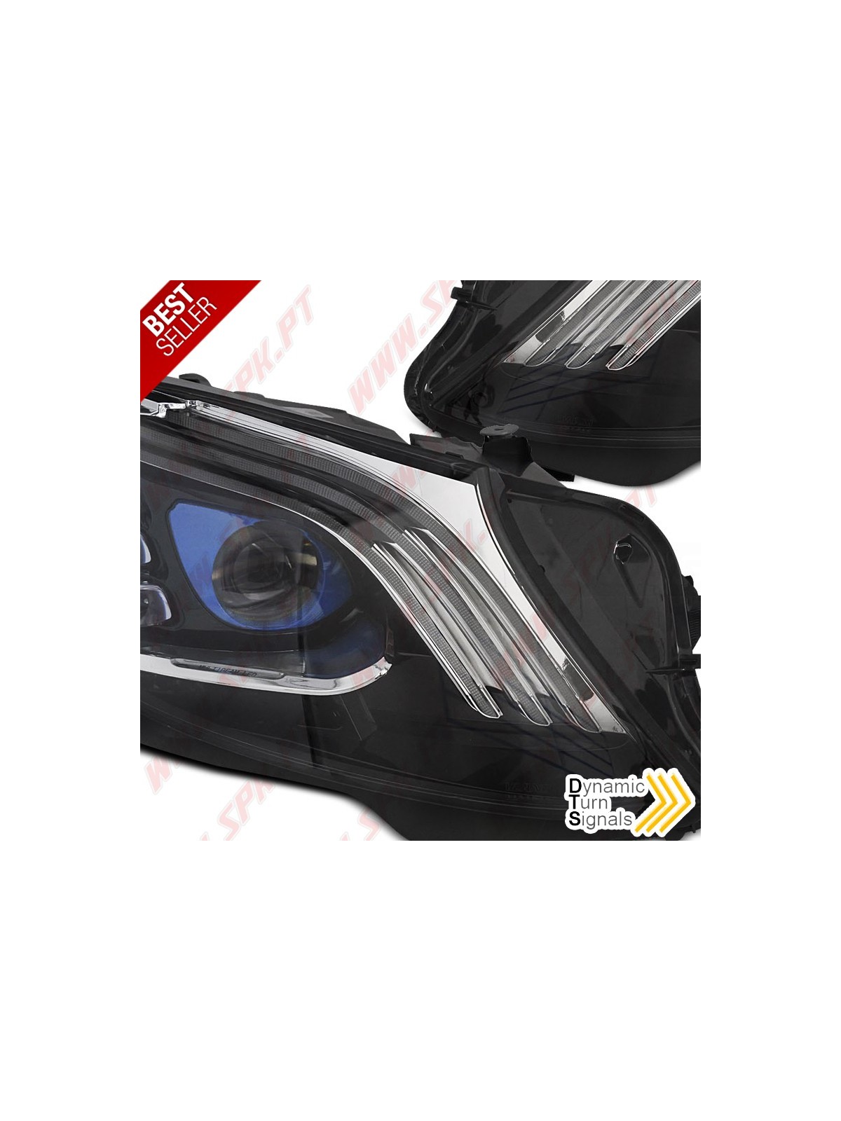 Faróis FULL-LED / Black - Mercedes W222 (2013-2017) Faróis FULL-LED / Black - Mercedes W222 (2013-2017)