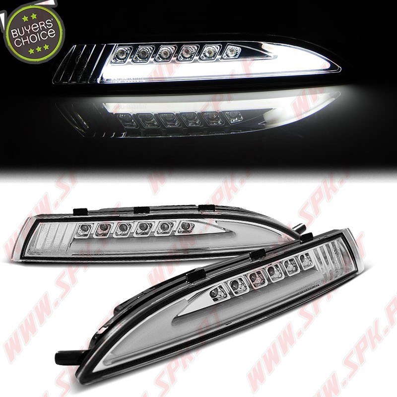 Faróis Tube Light / Pisca+Presença - Chrome - VW Scirocco (2008-2014)