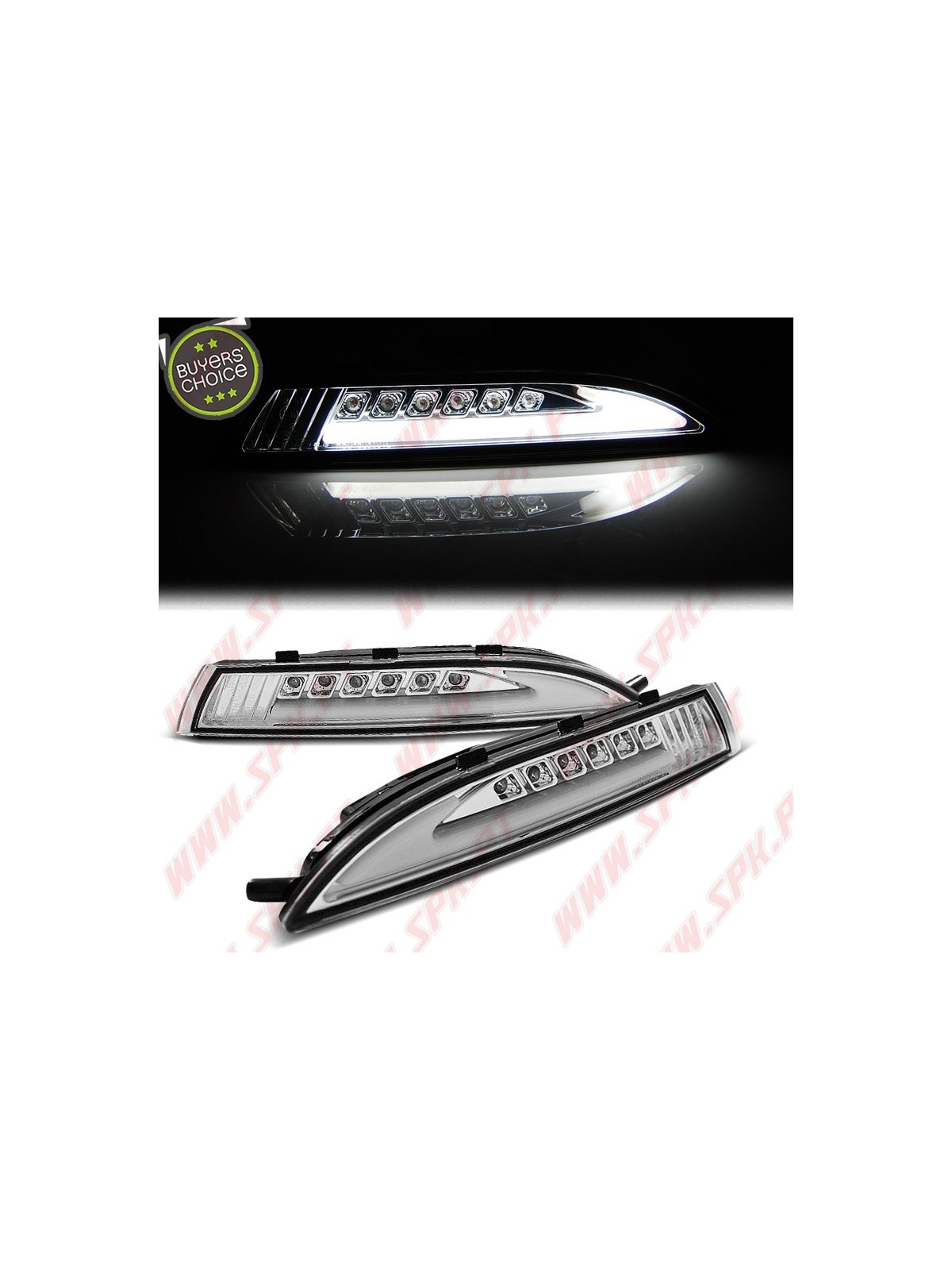 Faróis Tube Light / Pisca+Presença - Chrome - VW Scirocco (2008-2014)