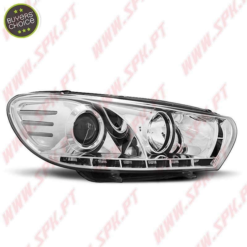 Faróis Daylight LED / Chrome - VW Scirocco (2008-2014) Faróis Daylight LED / Chrome - VW Scirocco (2008-2014)