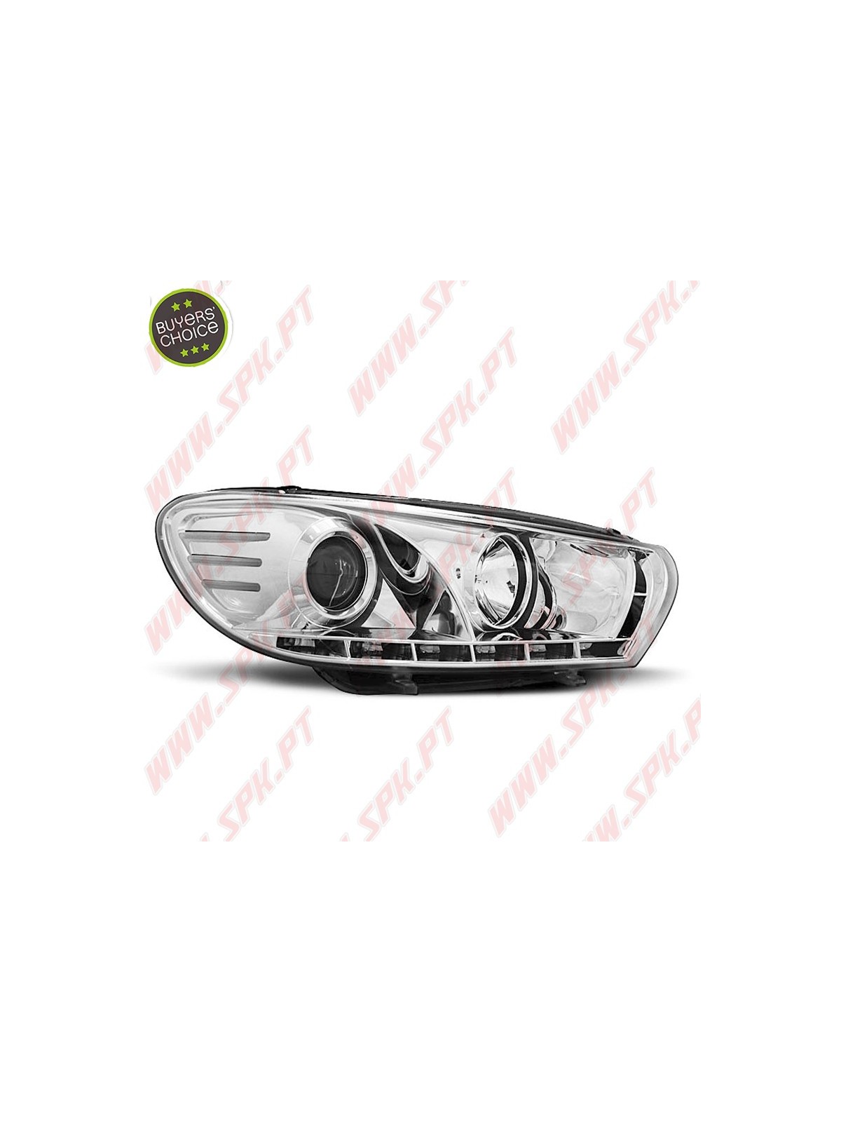 Faróis Daylight LED / Chrome - VW Scirocco (2008-2014) Faróis Daylight LED / Chrome - VW Scirocco (2008-2014)