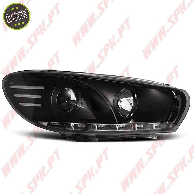 Faróis Daylight LED / Black - VW Scirocco (2008-2014) Faróis Daylight LED / Black - VW Scirocco (2008-2014)