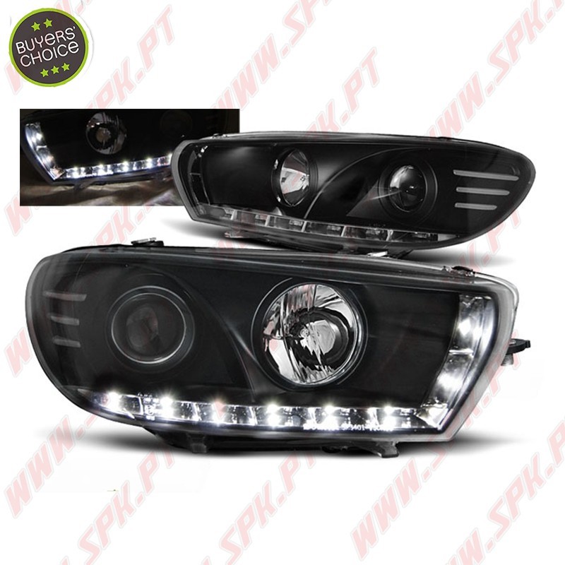 Faróis Daylight LED / Black - VW Scirocco (2008-2014) Faróis Daylight LED / Black - VW Scirocco (2008-2014)