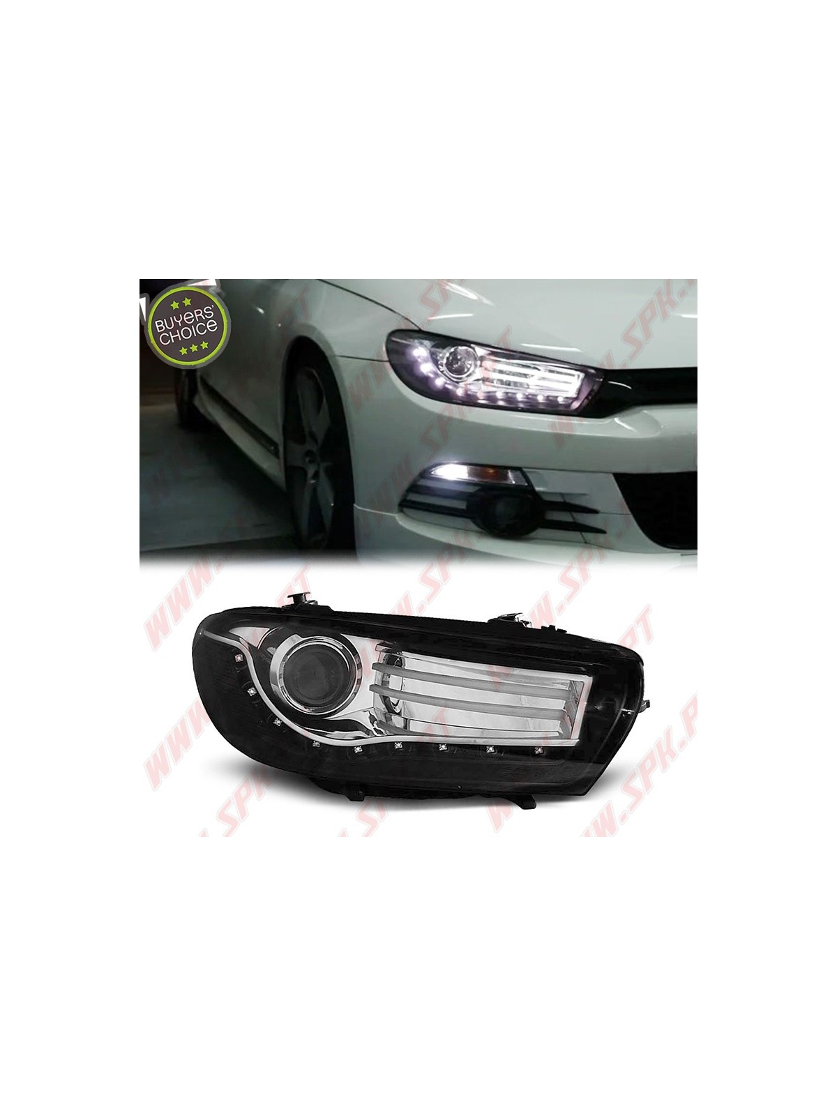 Faróis LED Black - VW Scirocco (2008-2014) Faróis LED Black - VW Scirocco (2008-2014)