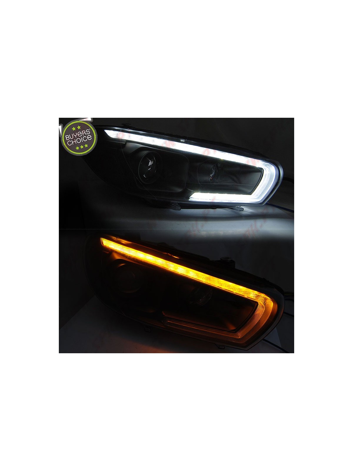 Faróis Tube Light LED Black - VW Scirocco (2008-2014) Faróis Tube Light LED Black - VW Scirocco (2008-2014)