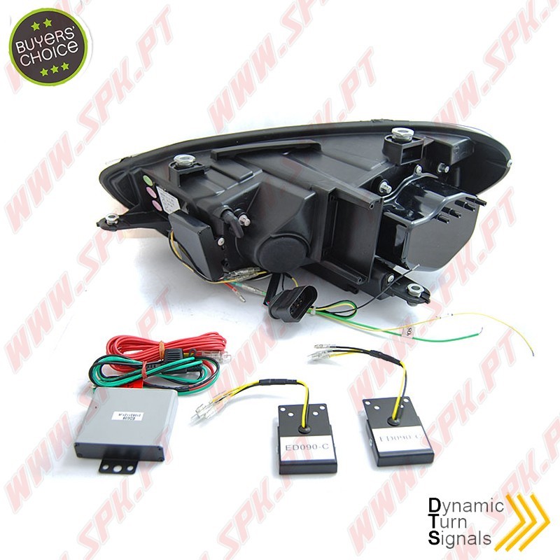 Faróis Tube Light LED Black - VW Scirocco (2008-2014) Faróis Tube Light LED Black - VW Scirocco (2008-2014)